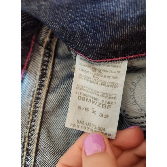 Wrangler Women's Blue Solid Low Rise Five Pockets Straight Leg Jeans Size 32 - Picture 4 of 7